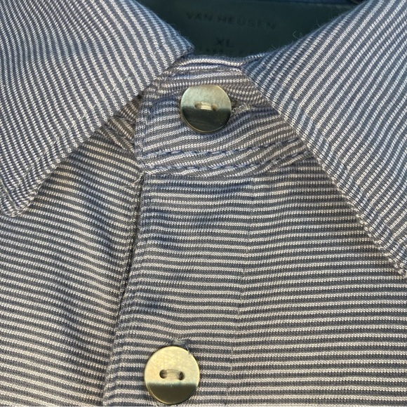 🆕Van Heusen Air Wick Cooling Zone Blue Polo Shirt Size XL - Picture 5 of 12